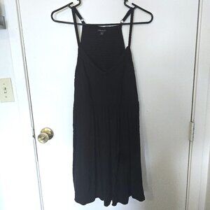 Torrid Size 1 Extra Long Black Tunic Blouse with ruched back